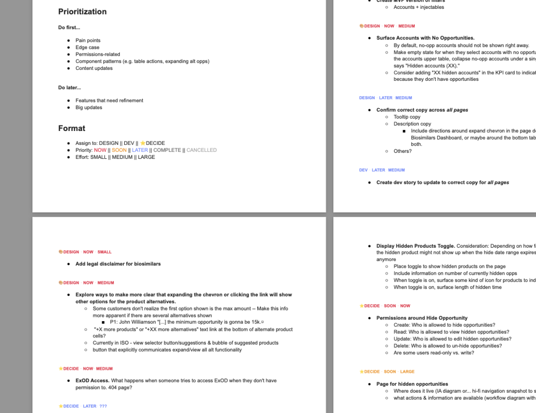 Enhancement roadmap