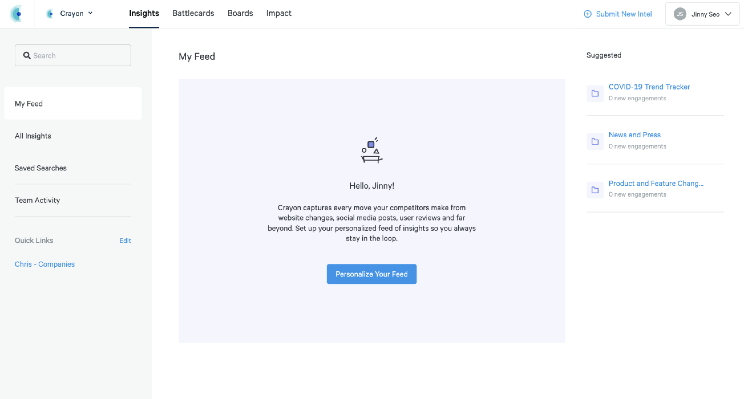 Old landing page